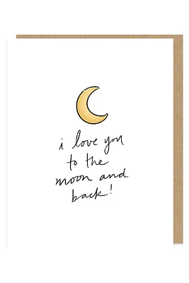 Moon And Back Card