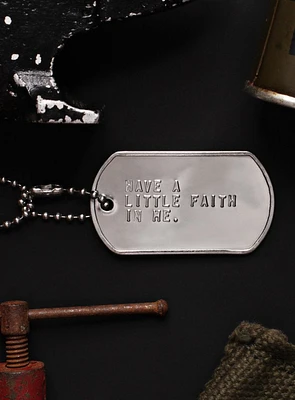 Have A Little Faith Dog Tag Necklace