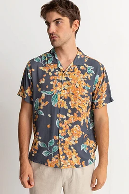 Isle Floral Cuban SS Shirt | Dark Navy