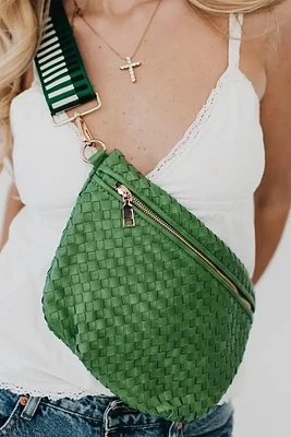 Westlyn Woven Bum Bag | Emerald