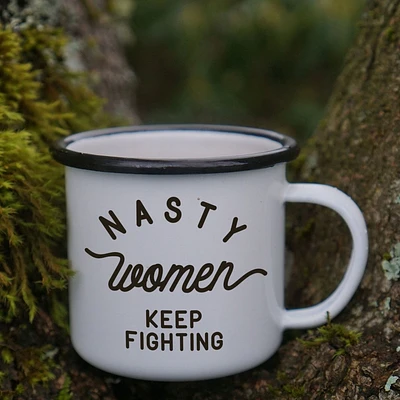 Nasty Women 12oz Enamel Mug