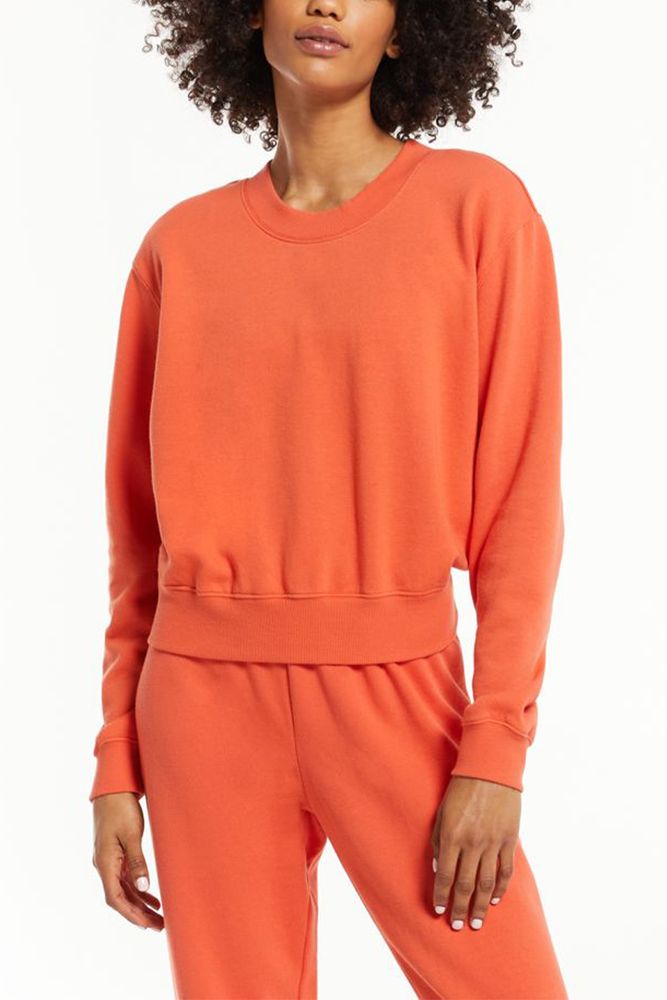 Z Supply Classic Crew Sweatshirt | Chili | Pacific City