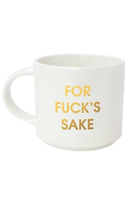 For Fucks Sake Mug | White Gold