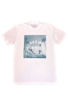 Chasing Sunsets Tee | White