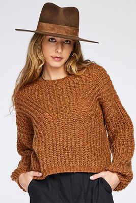 Matilda Yarn Sweater | Heather Gold