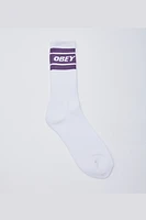 Cooper II Socks | White / Lavender Silk