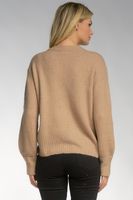 V Neck Sweater | Khaki