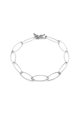 Lisbon Diamond Cut Bracelet | Silver