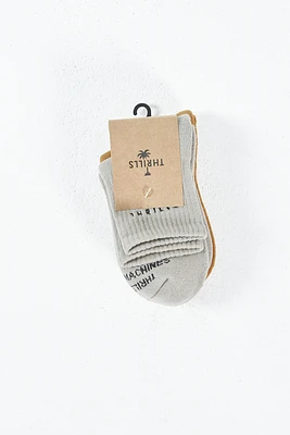 Minimal Thrills 2 Pack Sock | Spice Brown/Gravel