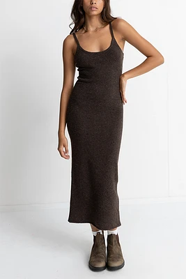 Knit Midi Dress | Chocolate