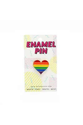 Rainbow Heart Pin