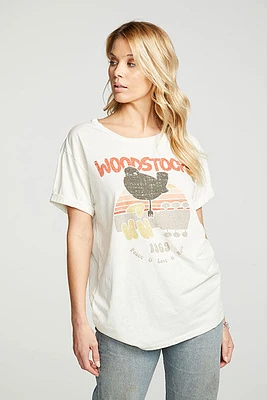 Woodstock 1969 Rolled Sleeve Tee | Au Lait