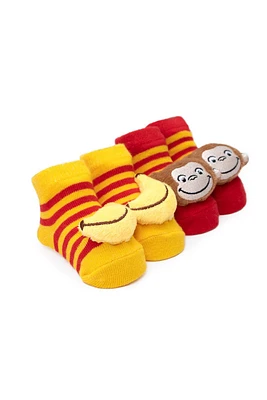 Curious George Booties | Multi 0-12 Months