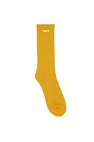 Obey Bold Socks | Satin Brass