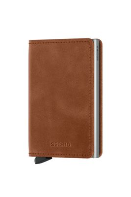 Slimwallet Vintage | Cognac-Silver