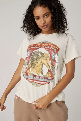 Willie Nelson Wild West Tee | Dirty White