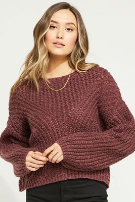 Matilda Yarn Sweater | Heather Currant