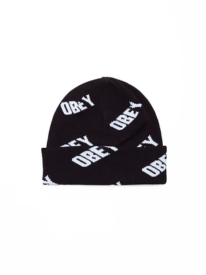 Wayward Beanie Black/White Multi