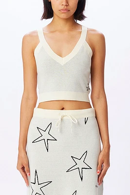 Stars Sweater Tank Top | Unbleached Multi