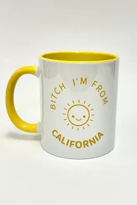 Bitch I’m From California Happy Face Mug