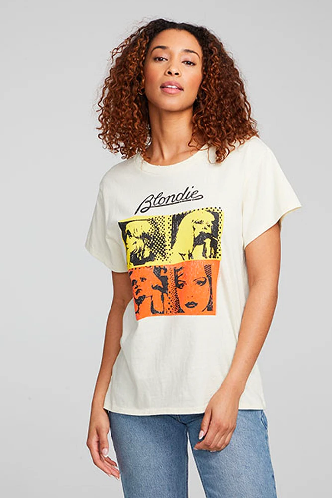 Blondie Retro Poster Tee | Almond