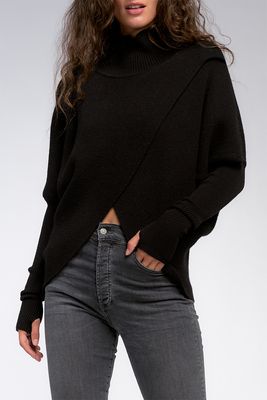 CrossFront Sweater | Black