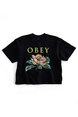 Lotus Flower Tee | Off Black