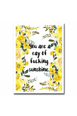 Ray Of Fucking Sunshine Card