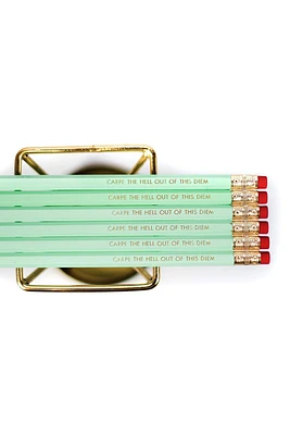 Carpe The Hell Gold Foil Pencils