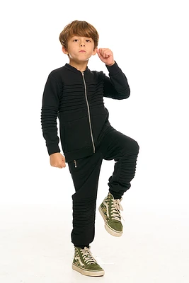 Boys Moto Joggers | Jet Black