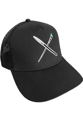 Pen and Brush Twill Hat | Black