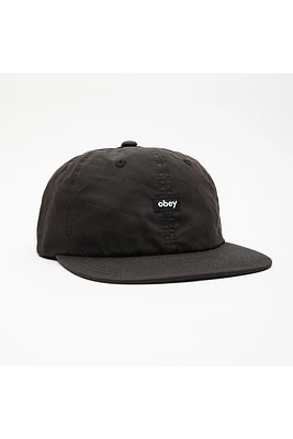 Lowercase 6 Panel Strapback | Black