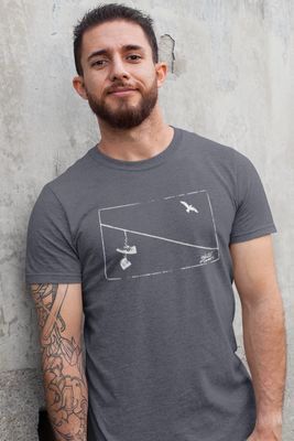 The Wire Tee | Steel Grey