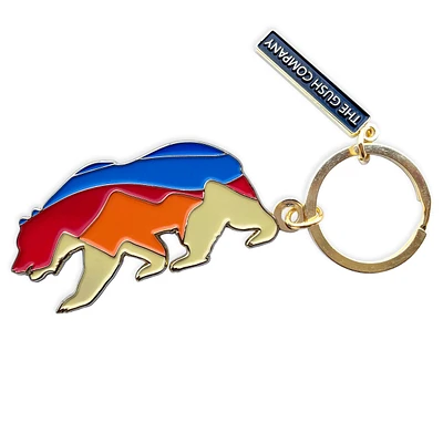 Sunset Bear Keychain