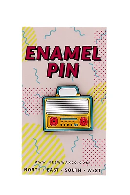 Radio Enamel Pin