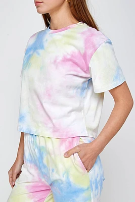 Tie Dye Crop Tee | Multi