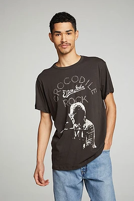 Elton John Crocodile Rock Tee | Vintage Black