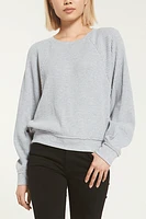 Claire Waffle Long Sleeve | H. Grey