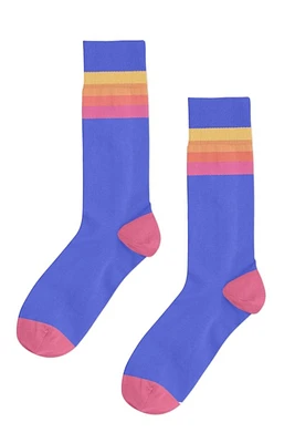 Disco Stripe Sock | Blue