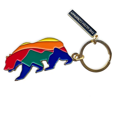 Sunrise Bear Keychain