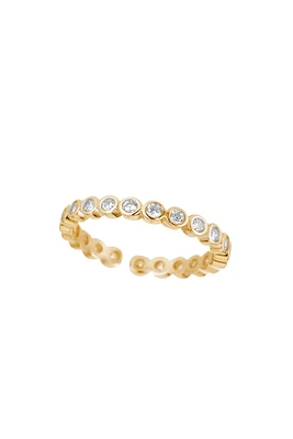 Melrose Bezel CZ Eternity Band | Gold