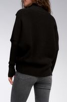 CrossFront Sweater | Black