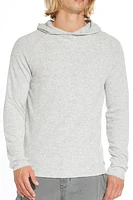 Deswell Knit Hoodie | Heather Light Grey