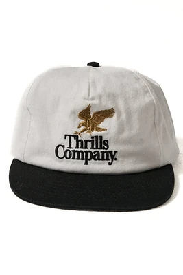 Golden Talons 5 Panel Cap | Dirty White