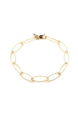 Lisbon Diamond Cut Bracelet | Gold