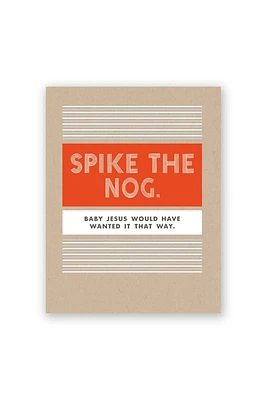 Spike The Nog Holiday Card