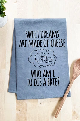 Sweet Dreams Brie Dish Towel | Gray