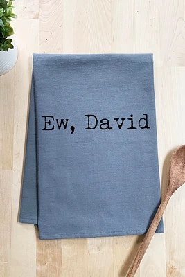 Ew David Dish Towel | Gray