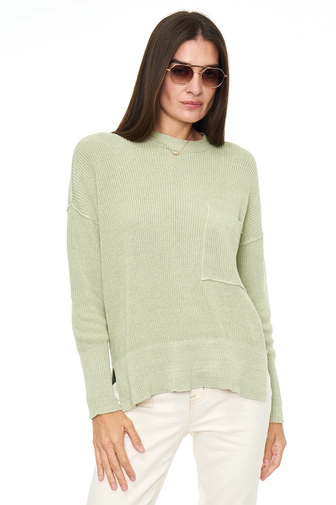 Darya Oversized Crewneck Pullover | Palm