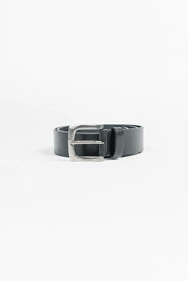 Wide Leather Belt | Black